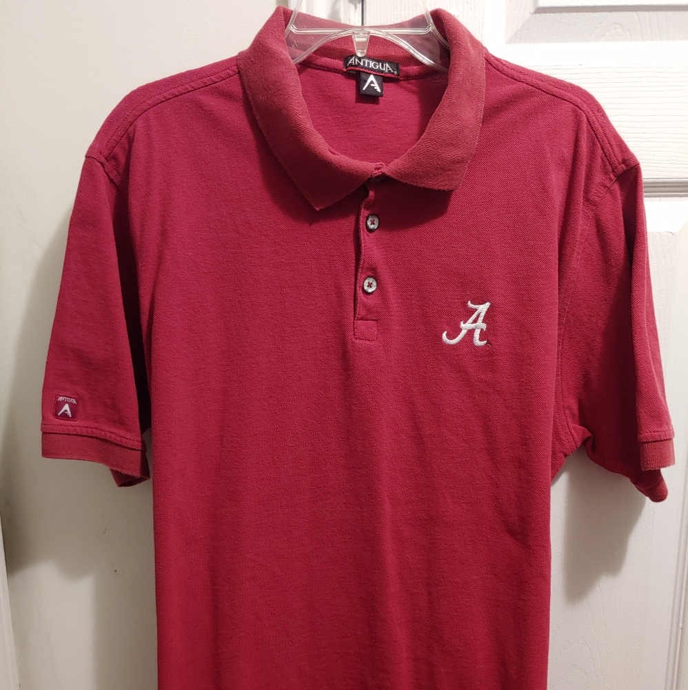 Alabama Crimson Tide Embroidered A Golf Polo Shirt